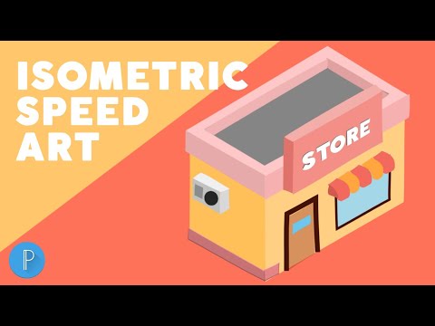 Cara Membuat Isometric Building | Speed Art Di Pixellab Android