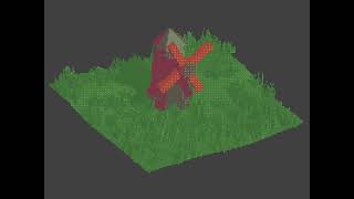 grass with wind (Blender with pixel render)
