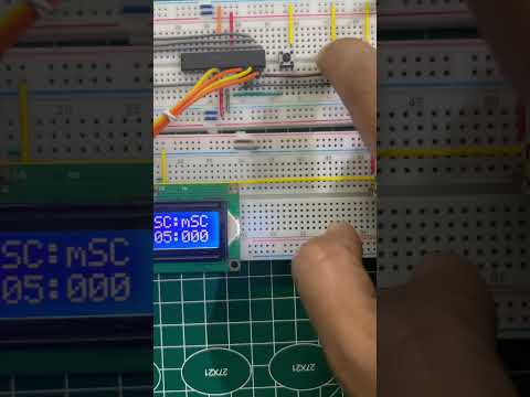 Timer using ATmega8 #engineering #elecronics #microcontroller #timer #atmega
