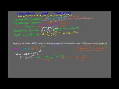 Logarithmic Word Problems