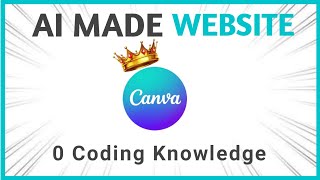 Modern a Responsive Restaurant Website Using Canva AI | No Coding Needed! 🔥