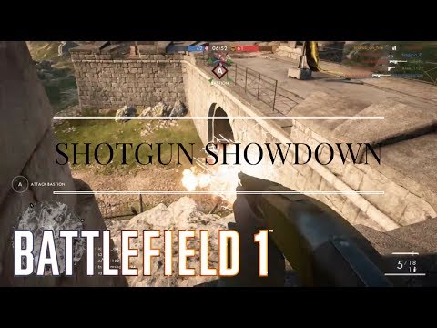 Battlefield 1 - Shotgun showdown (6 killstreak solo flag capture)