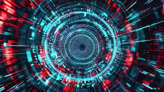 royalty free footage dynamic futuristic abstract design with vibrant red and blue