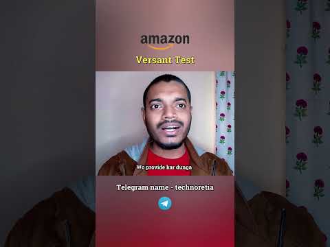 Amazon Versant Test | PDF Available !