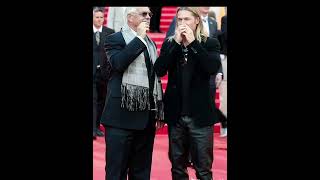 Brad Pitt with Nikita mikhalkov#SurrealArt#CinemaLegends#CreativeFusion#ArtisticScene