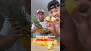 How to cut pineapple easily🍍🔪