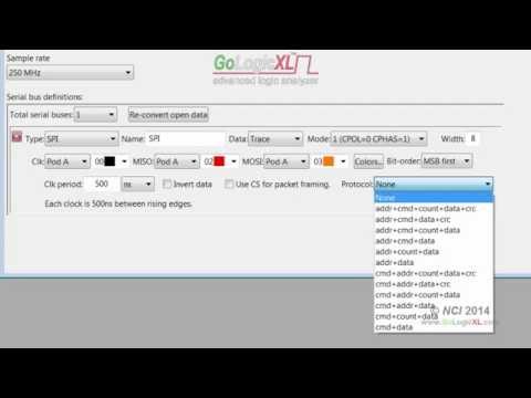 Logic Analyzer GoLogicXL: Generic protocols (sampling #08)