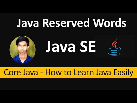 Java - Keywords | Reserved Literals | Reserved Words List