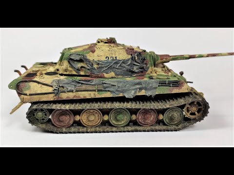 Tiger II / Rubicon Models / Wargaming Tank Maßstab 1/56 / Bemalung und Verwitterung.