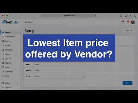 NetSuite Interview Question: How to Fetch the Lowest Vendor Price? (Must-Know for ERP Roles)