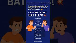 CSS Specificity Explained 💡 | Why Your Style Isn’t Working #quickcoded #javascript #css
