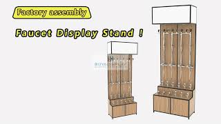 Faucet bathroom display stand customization