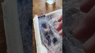 How To Use Cling Wrap With Watercolor