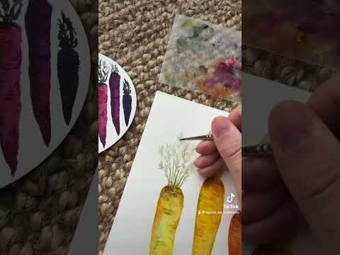 Kończymy marchewki #art #akwarele #watercolor #illustration #drawing #watercolorpainting #painting