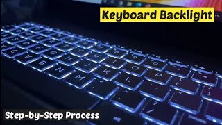 How To Enable Keyboard Light On Laptop | all model laptop keypad light