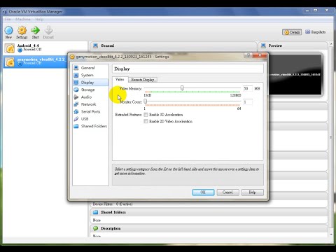 [Genymotion] How to increase video memory and enable 2D / 3D acceleration of virtual devices