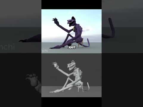 Catnap Animation vs Material #catnap #animation