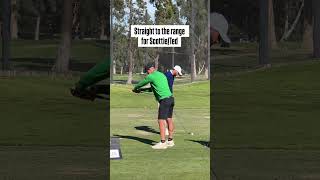 The grind never stops for the World No. 1 #scottiescheffler