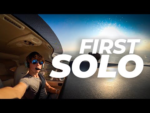 My First Flight Alone! (with ATC) (Tecnam P2008 'Solo')