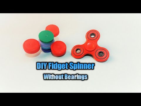 How To Make a Fidget Spinner Without Bearings /DIY Spinner Toy