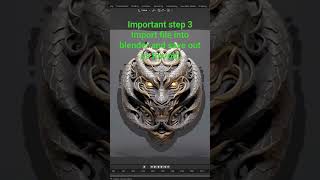 EASY 2D to 3D! full video on my YT. #art #artist #viral #youtubeshorts #3dmodelingtips #zbrush #3d