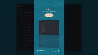 Tips clean code php programming #codingtips #phptutorials