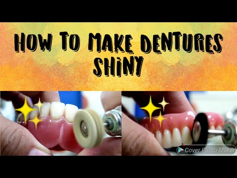 How to make Dentures shiny