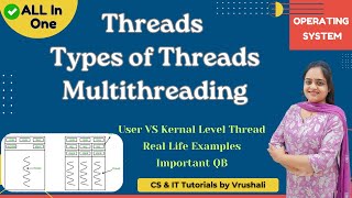 OS 6 : Everything about Threads & Multithreading | User Level VS Kernal Level Thread