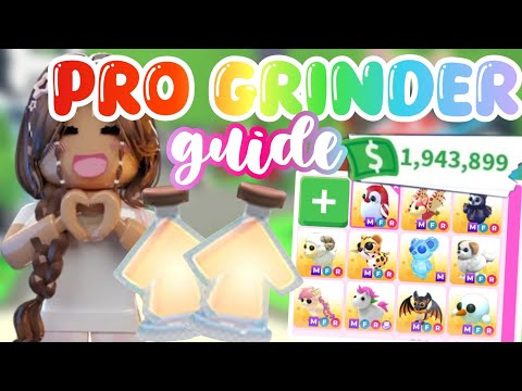 how to be a PRO GRINDER in adopt me! (ULTIMATE GUIDE!) 💗😨