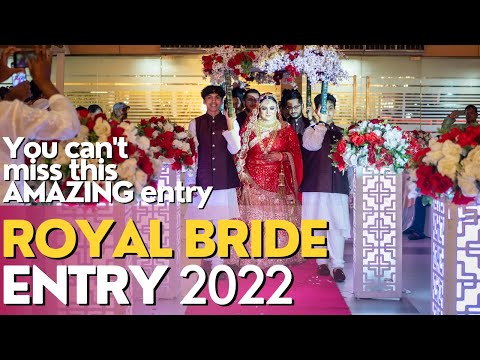 ROYAL BENGALI BRIDE ENTRY 2022 😍 🔥 SUJAN & RIDWANA WEDDING