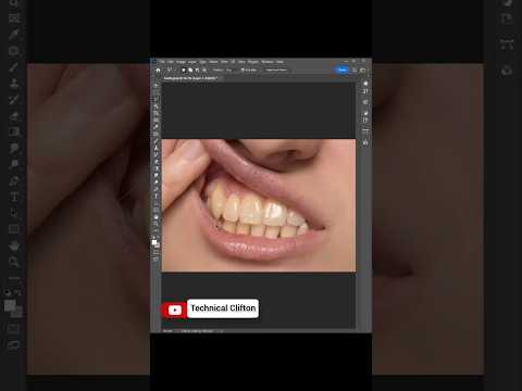 How to clean teeth in Adube photoshop #howto #photoediting #canva #graphicdesign #tutorial