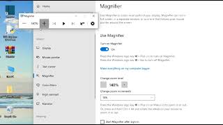 Windows10 OS Basics Module5 V1 WindowsOptionsToolsSecurity P2 Devices Ease of Access MagnifierMouseP