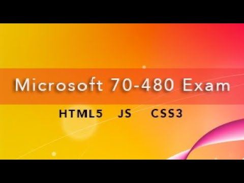 html5 semantic elements - 70-480 Exam