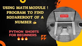 ✨️Using#mathmodule how to find#sqrt of a no🔥👍💯#ytshorts#shortvideo#viralshorts #pythoncourseinhindi