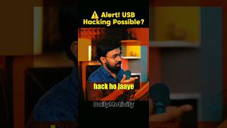 ⚠️ Alert! USB Hacking Possible? 💻🔌Abhishek Parashar Podcast #shorts #usb #hacker #trending