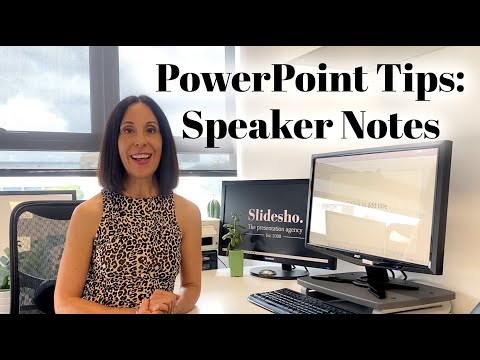 PowerPoint Tips: Speaker Notes Tutorial