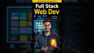 Full Stack Web Developer in 60 Seconds 🔥 | Front-End + Back-End + Database Explained! #codingnewbie