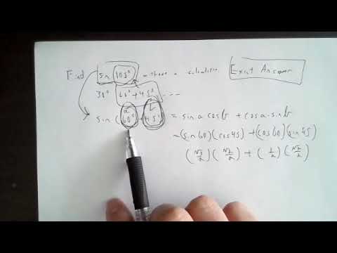 Sum and Difference Trig formulas
