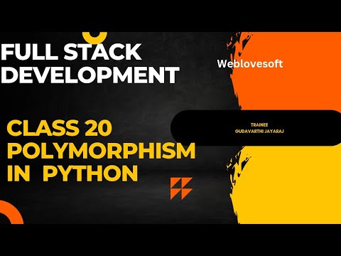 class 20 Polymorphism in python