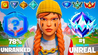 Unranked To Unreal SOLO VS SQUADS Speedrun (Fortnite Ranked Reload)