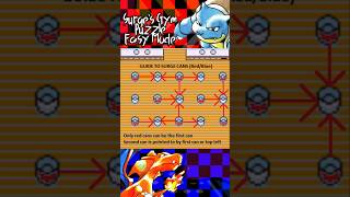 Surge's Gym Puzzle Explained/ Pokemon Red and Blue #pokemon #gameboy #cheats #glitch #guide