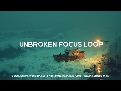 Stormy Night Deep Work Music ~ Dark Ambient Focus Beats for Intense Study & Work