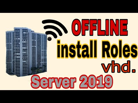 Offline Virtual Hard Disk in Windows Server 2012 & 19🔥 installing Roles and Features.🔥