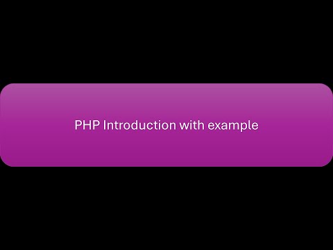 An overview of dynamic web development with PHP
