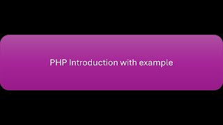 An overview of dynamic web development with PHP