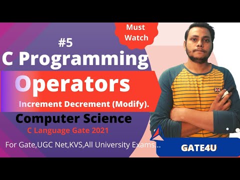 Increment Decrement Operator (Modify Operator) Programming in c language part 2