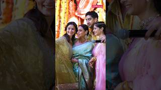 Alia Bhatt Seeks Blessings Of Durga Maa At The Pandal 💗 | #shorts #bollywood #durga #durgapuja