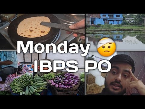 IBPS PO Vlog  Monday 🤕 #ibpspo #minivlog #banking