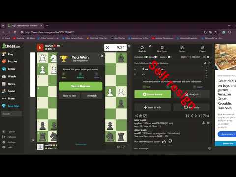 chess tutorial | self resign