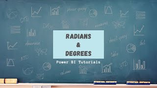 Power BI Tutorial Series for Beginners Part 64: RADIANS & DEGREES- Geometry with #powerbi